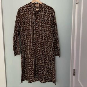 NWOT FabIndia hand blocked cotton tunic/cover-up/Kurta